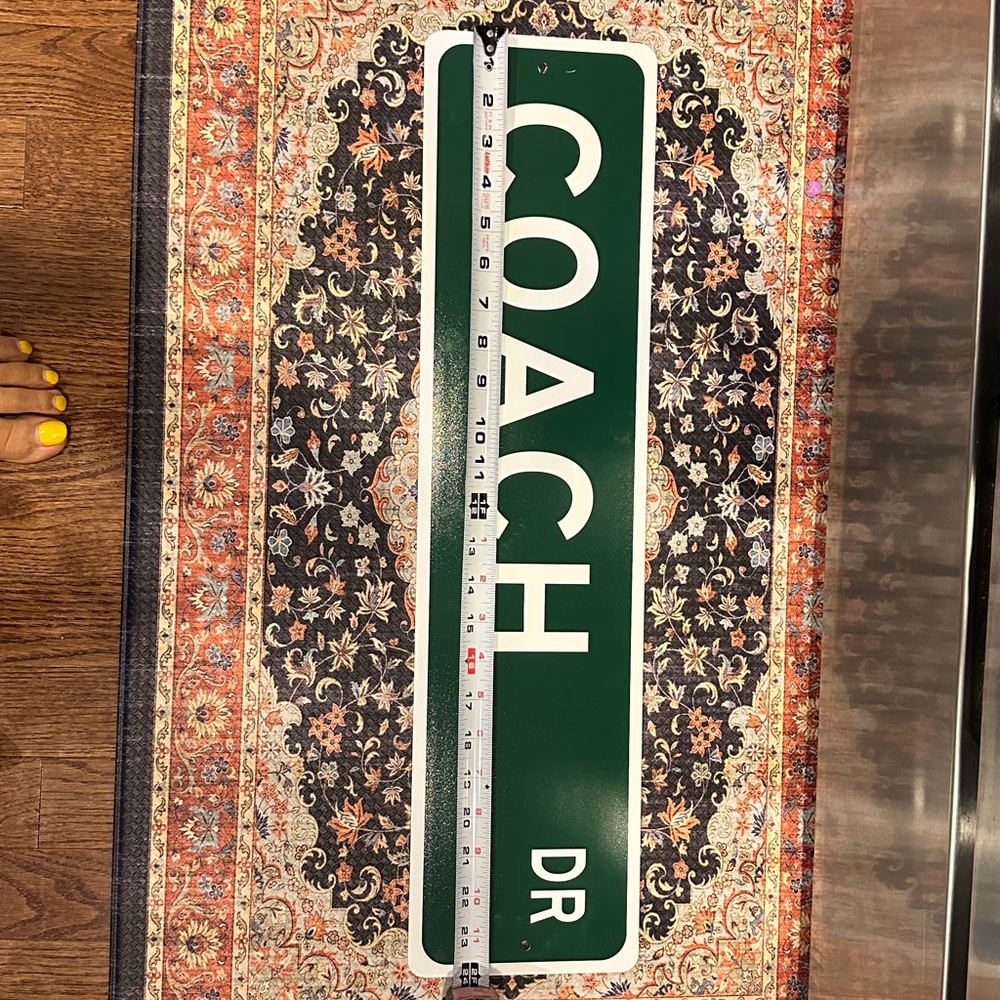 Coach Green Street Sign - Picture 4 of 5